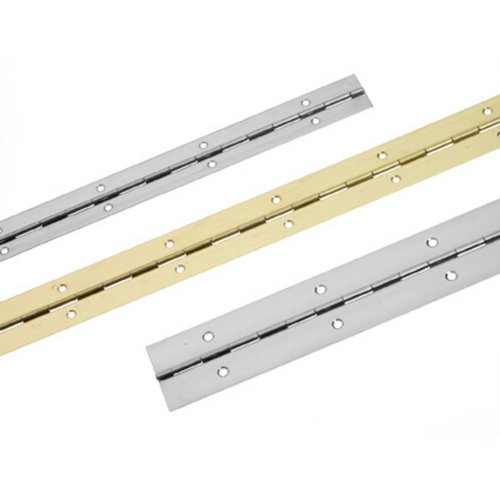 Pianohængsel pol. messing, 1000x32 mm