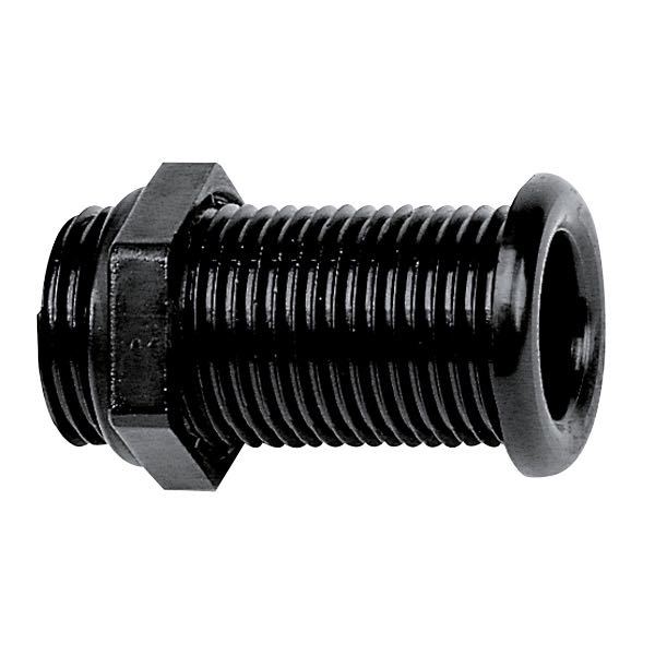 Lænsegennemføring sort, l-62mm udvendig Ø: 39mm ind. Ø: 25mm