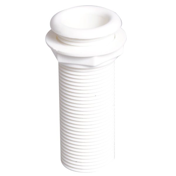 Lænsegennemføring hvid, l-90mm udvendig Ø: 39mm ind. Ø: 25mm