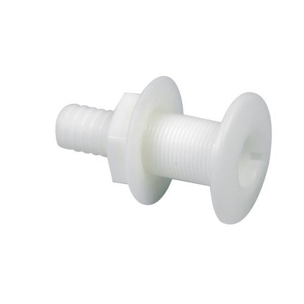 Nuova Rade Gennemføring 3/4" med 19 mm Studs - PVC Skroggennemføring