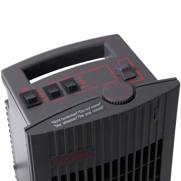 Varmeblæser keramisk 200 - 1500W 230volt