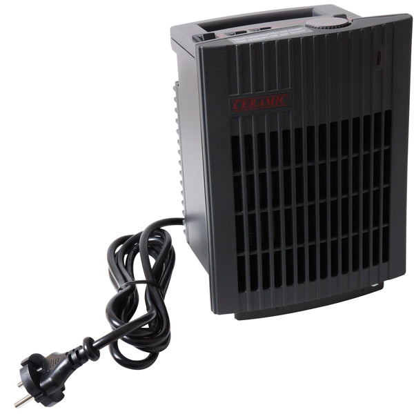 Varmeblæser keramisk 200 - 1500W 230volt