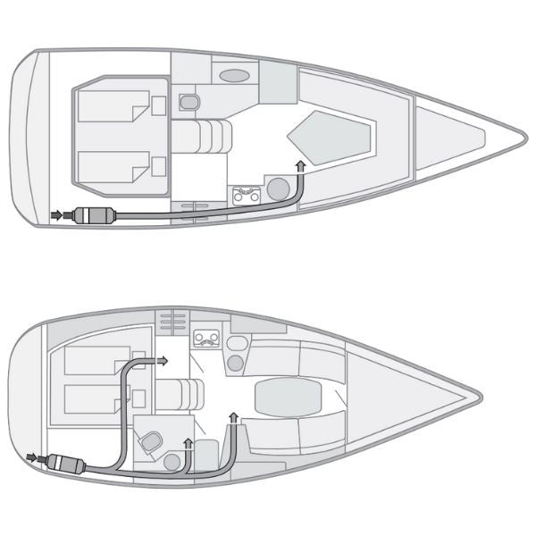 Webasto Air Top 2000 STC bådvarmer 2kW 12V med monteringsdel