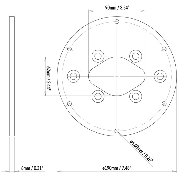 ScanStrut Kamera plade 2 til Dual PowerTower