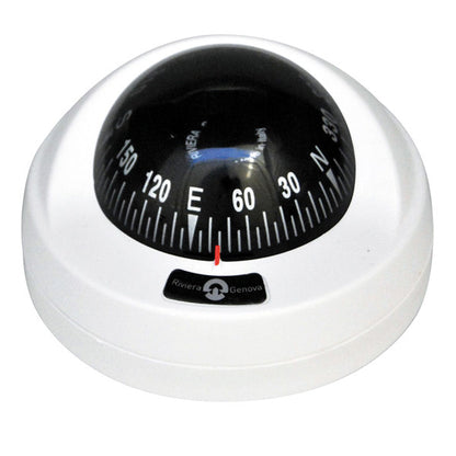 Riviera kompas Aries 2 ½", hvid