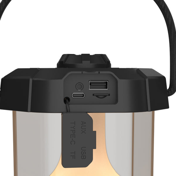 1852 Bordlampe m/bluetooth højttaler, IPX6 vandtæt