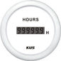 Kus digital timetæller, hvid, 12/24v