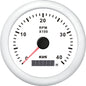 Kus omdr.tæller med timetæller hvid benzin 0-4000 1.-10p 12/
