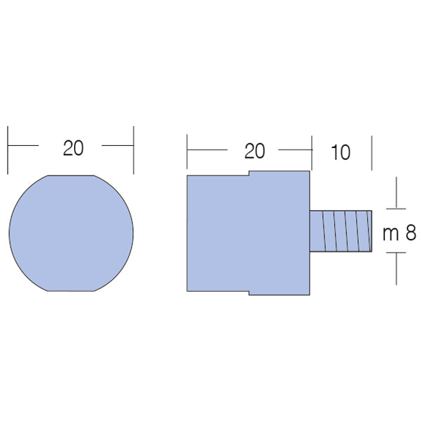 Tecnoseal Yanmar motorzink 31/21-ø20-m8
