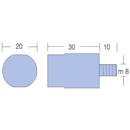 Tecnoseal Yanmar motorzink 40/30-ø20-m8
