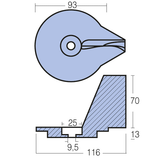 Tecnoseal Zinkanode mercury 25- 50hk