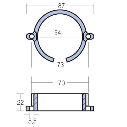 Tecnoseal Zinkanode mercruiser bravo one
