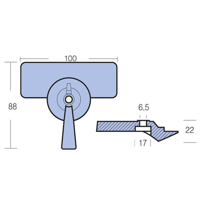 Tecnoseal Zinkanode yamaha  9.9 hk