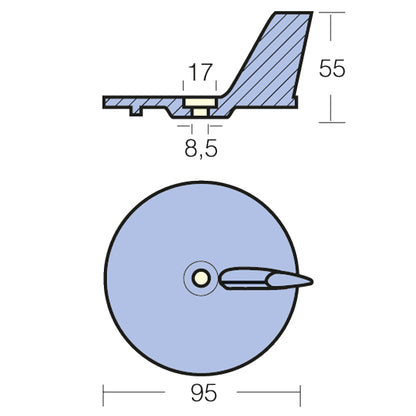 Tecnoseal Zinkanode yamaha 20- 25- 30hk