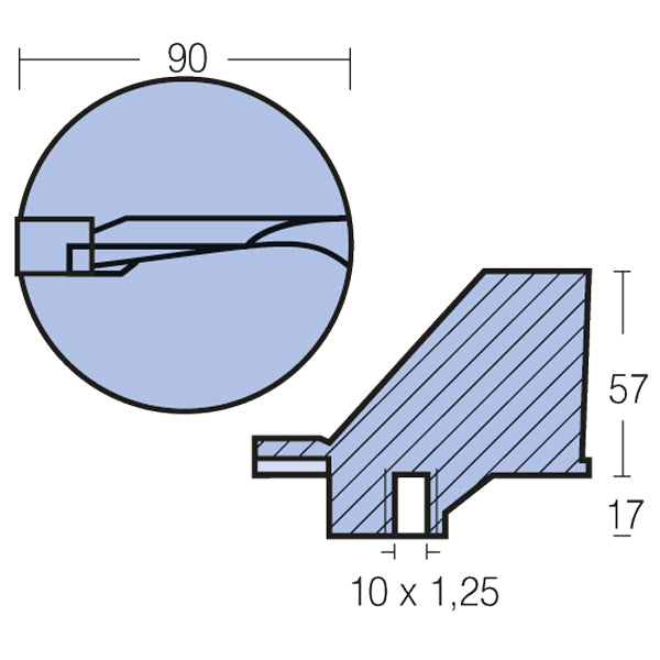 Tecnoseal Zinkanode yamaha 115-200hk