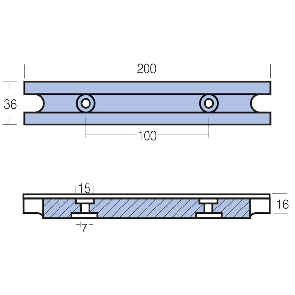 Tecnoseal Zinkanode yamaha 25-225hk