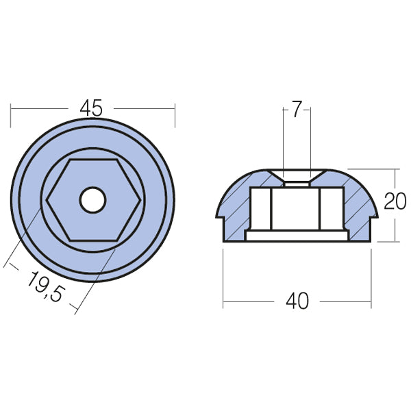 Tecnoseal Zink sidepower (71190a) sp55s/75t/95t,se60/80/100/