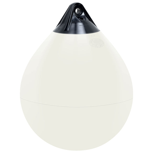 Polyform A3 jordbær fender 460x575mm hvid med sort top
