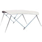 Bimini top 3-arm alu. rør Ø25mm hvid l180 b160-170 h110cm
