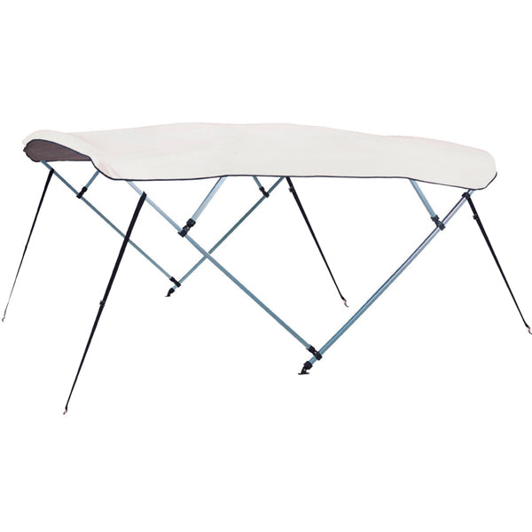Bimini top 3-arm alu. rør Ø25mm hvid l180 b210-220 h110cm