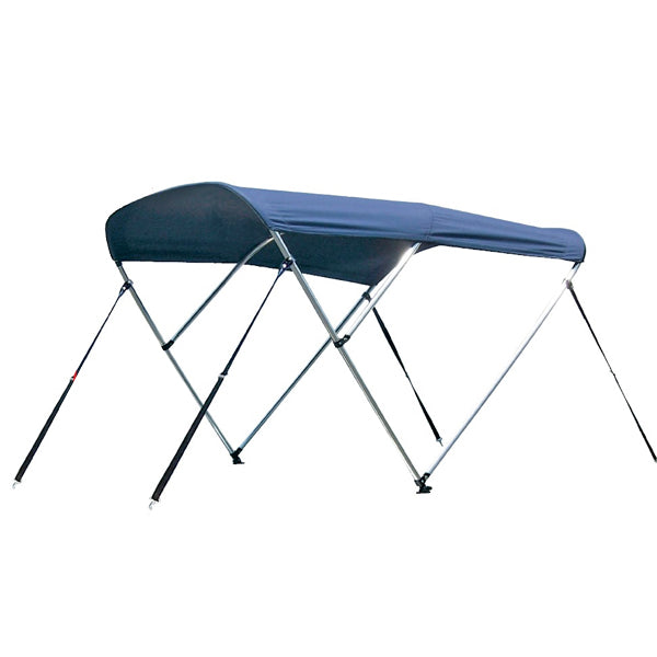 Bimini top 3-arm alu rør Ø25mm blå L180 B160-170 H110cm