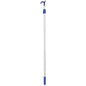 Bådshage teleskop fast krog eloxeret alu. 120-220cm