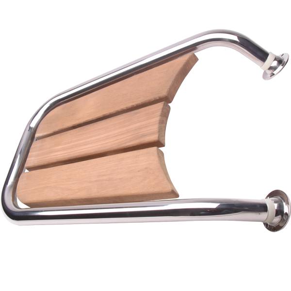 Stævnplatform med teak 50x35cm Ø32mm rør