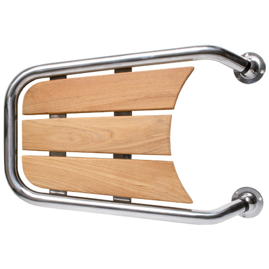 Stævnplatform med teak 50x35cm Ø32mm rør