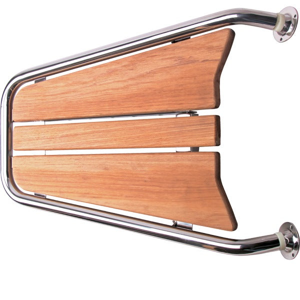 Stævnplatform med teak 70x48cm Ø32mm rør