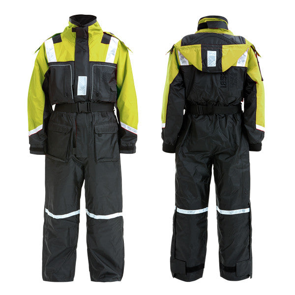 1852 flydedragt sort/gul 50N EN ISO 12402-6 str. 120cm