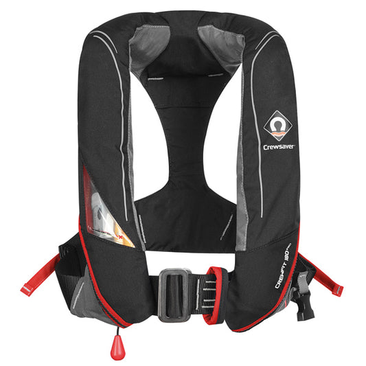 Crewsaver Crewfit 180N Pro Harness, Sort/Rød