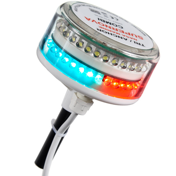 Nasa LED lanterne supernova combi anker/tricolour