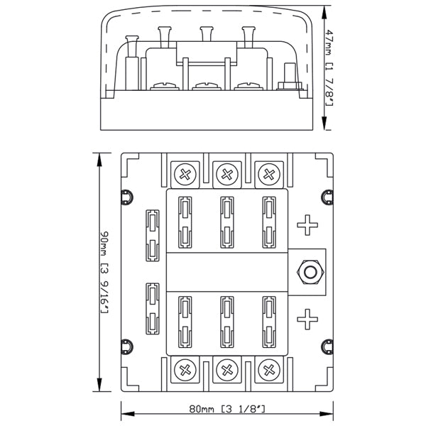 BEP sikringsholder 12/24V 6stk