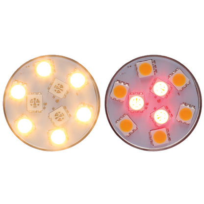 Nauticled hvid/rød BA15D Ø32x38mm 10-35V 0,6/1,6W 5/10W