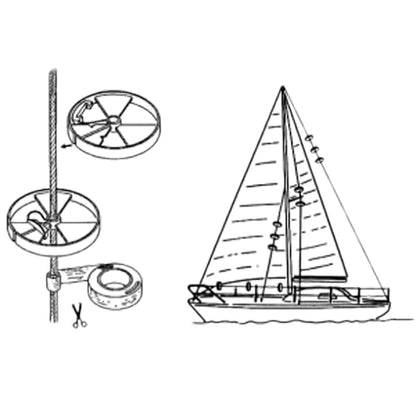 Sailguard hjul 2 stk Ø 75 x 13 mm