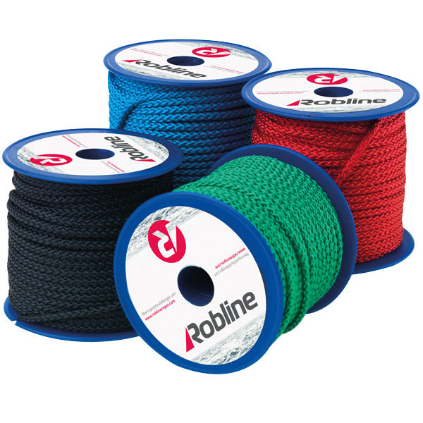 Robline Mini Polyester 3mm Blå boks 10 rl x 20m