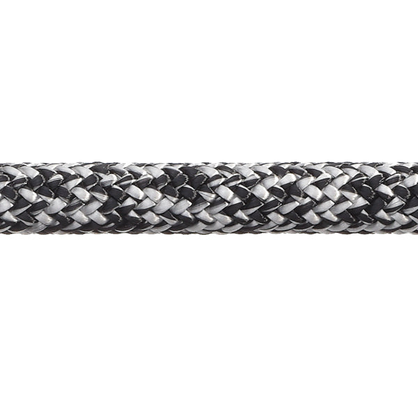 Robline Admiral 7000 Dyneema fald, 8mm Sort/Hvid  - 1 mtr