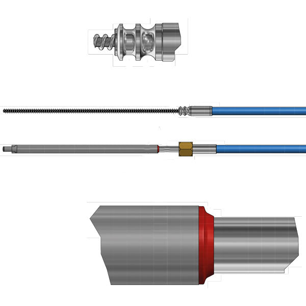 Ultraflex Styrekabel "mach" M90, 29 fod