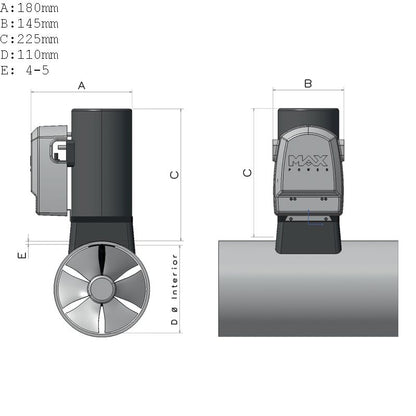 Max Power Bovpropel CT25 12V mono composit