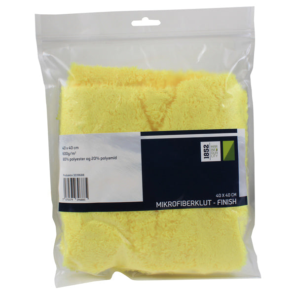 1852 Mikrofiber klud finish Yellow 40x40cm 600g/m2