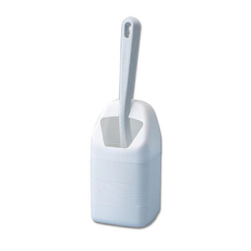 Toiletbørste m/holder hvid   26 x 8 cm