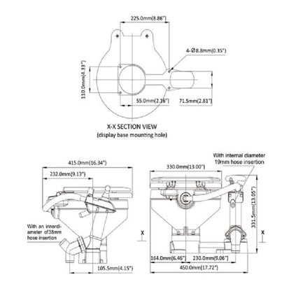 Seaflo Marinetoilet manuelt (compact)