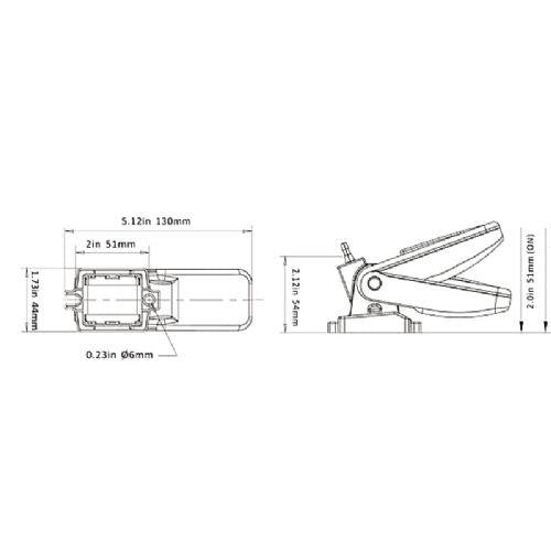 Seaflo Flydekontakt 12-24 Volt    Max. 20 amp v. 12V