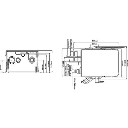 Seaflo Bruselæns 12V 600 GPH / 38 ltr/min.