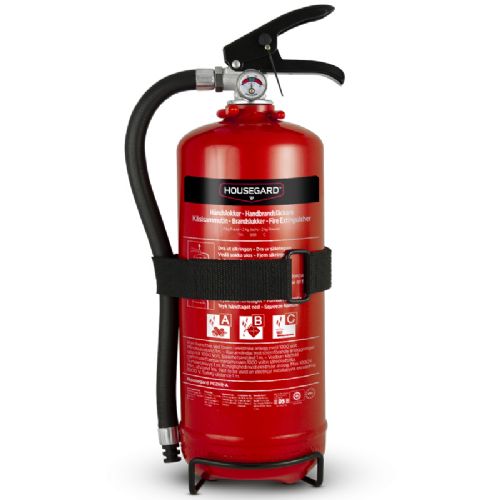 Pulverslukker rød PE2TGH inkl. beslag  2 kg