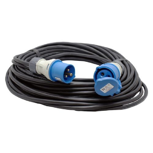 Landstrømskabel 3x1,5mm² 20m mont. m/CEE han og hun stik