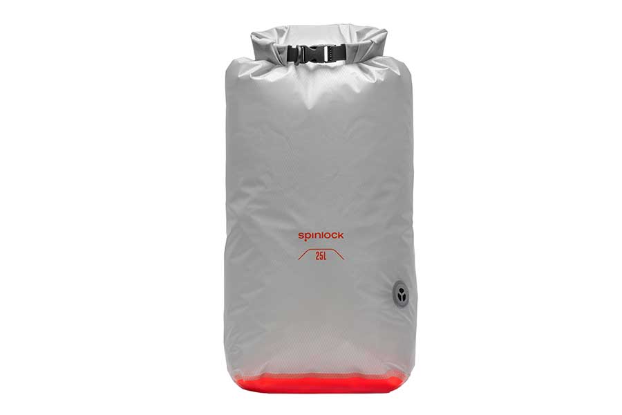 Dry Bag med Ventil 25 liter Grå - Vandtæt Taske til Sejlads og Vandsport