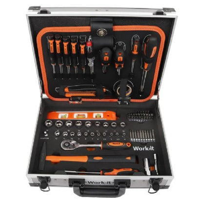 Værktøjskuffert med 107 dele