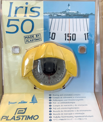 Plastimo pejlekompas, Iris 50 gul