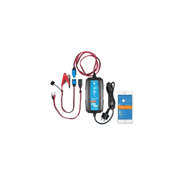 Victron Blue Smart IP65 Batterilader 12V 5A + DC Stik - Vandfast Bluetooth Lader